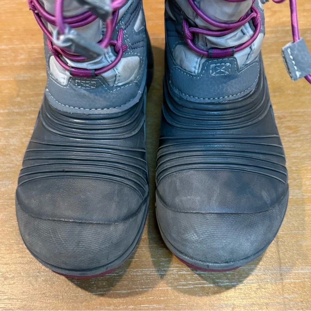 Merrell Kids‎ Quest Lite 3.0 Jr Waterproof Winter Snow Boots Gray/Pink Sz 2